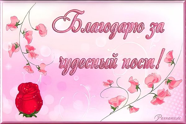 пост благодарности