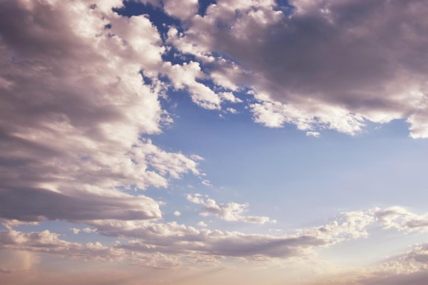 облака закат