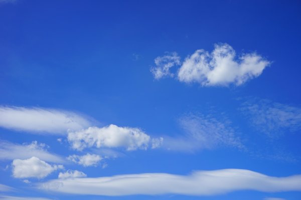 голубое небо