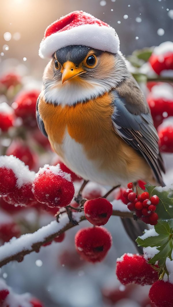 птица зимняя