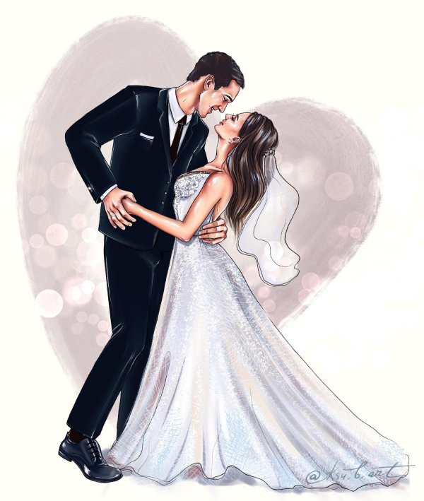 свадебные иллюстрации