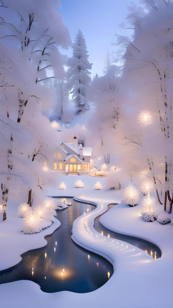 рождественские пейзажи