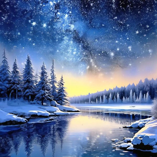 зимние пейзажи на телефон