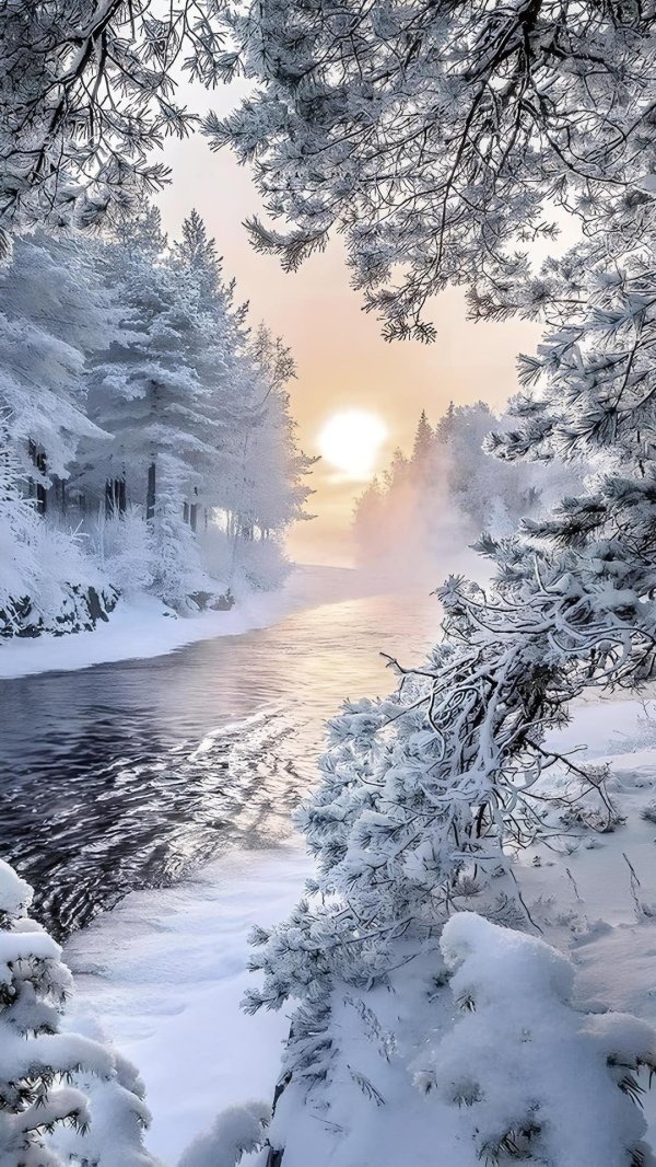 природа зимняя