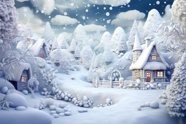 зимний сказочный домик