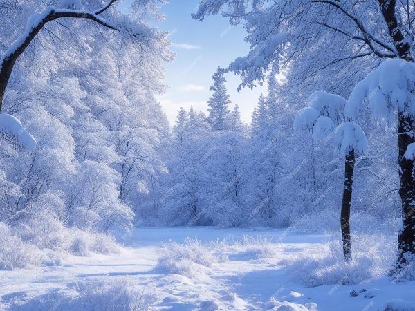 сказочный зимний лес