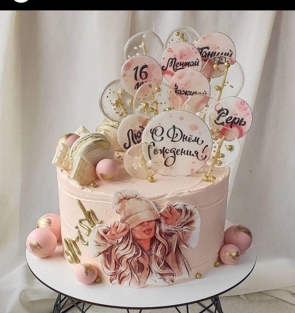 торт девушка