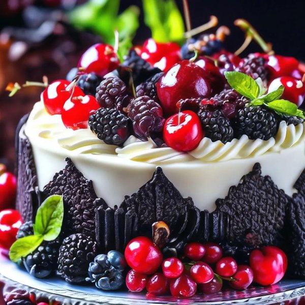 тортики с ягодами
