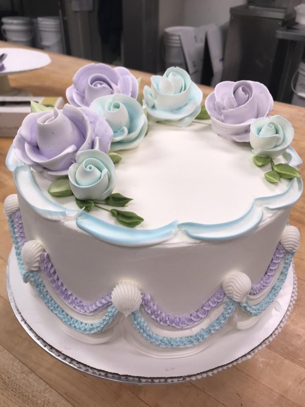 декор торта кремом чиз