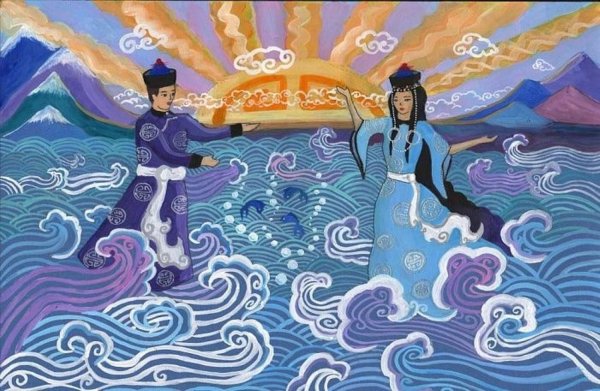 дочь байкала ангара и богатырь енисей