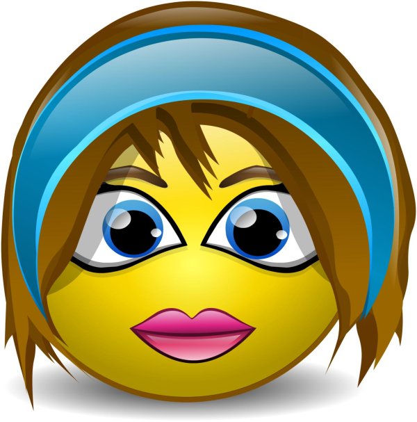 смайлик девушка