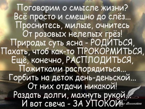 стихи для души со смыслом о жизни