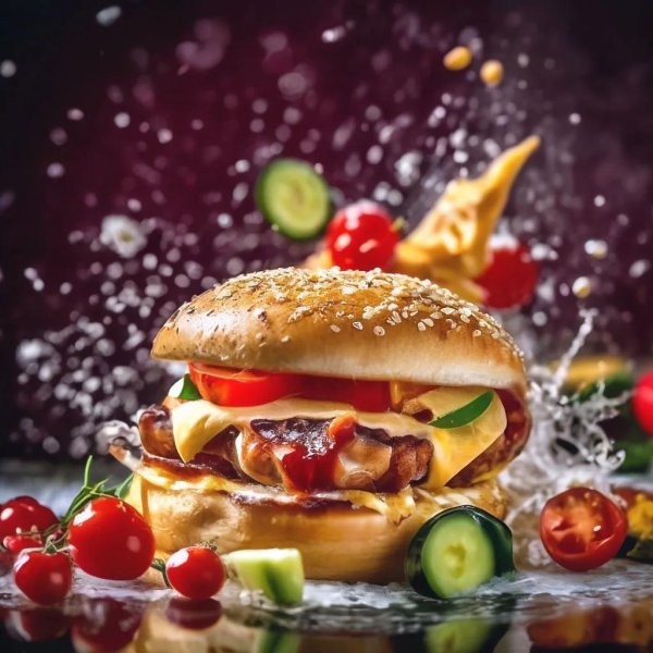 еда бургер