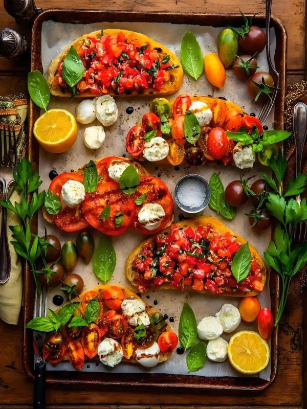 брускетта томато моцарелла