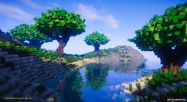 пейзаж в майнкрафте
