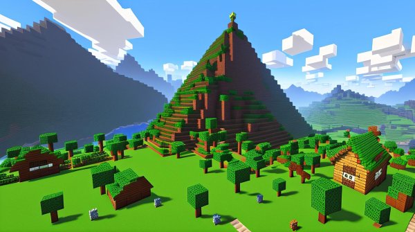 пейзаж в майнкрафте