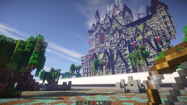 красивые замки в майнкрафте