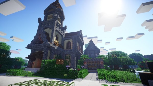 викторианский замок майнкрафт