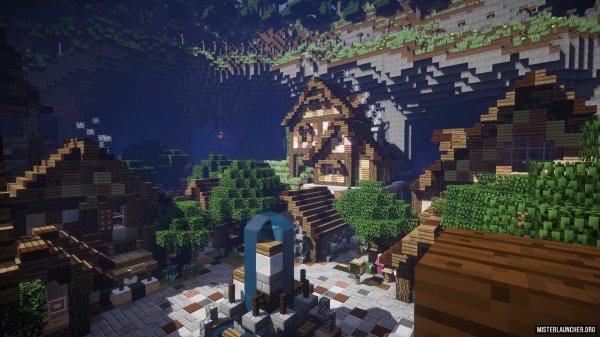 красивая деревня в майнкрафте