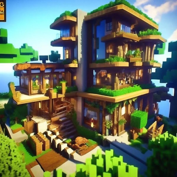 дом для майнкрафта красивый