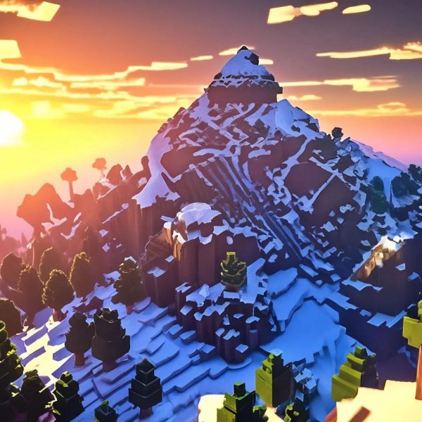 майнкрафт гора