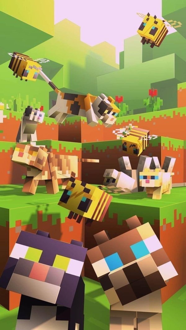 в стиле minecraft