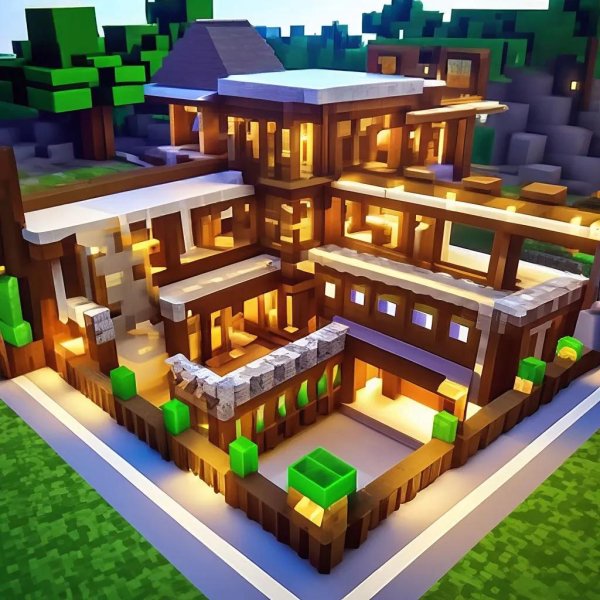 дом для майнкрафта красивый