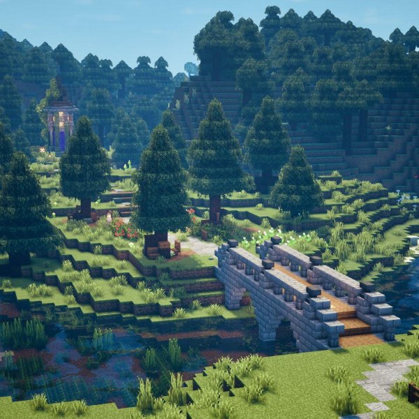 майнкрафт ландшафт