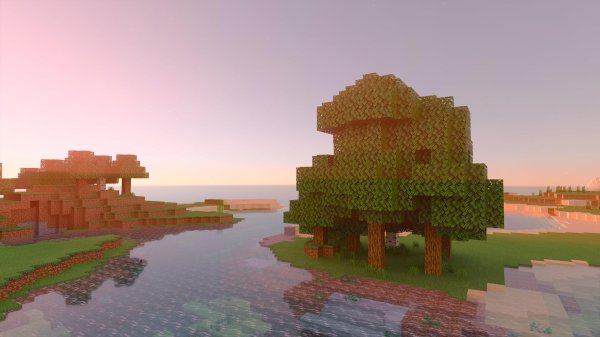 пейзаж в майнкрафте