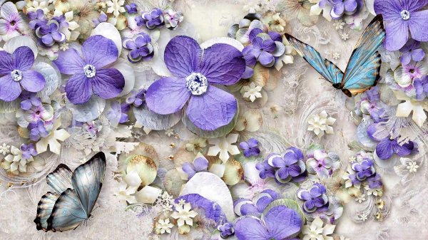 цветочные фоны