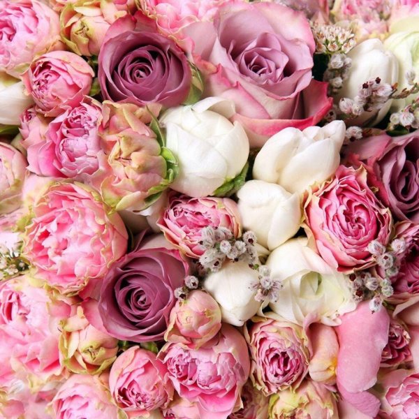 розовые букеты