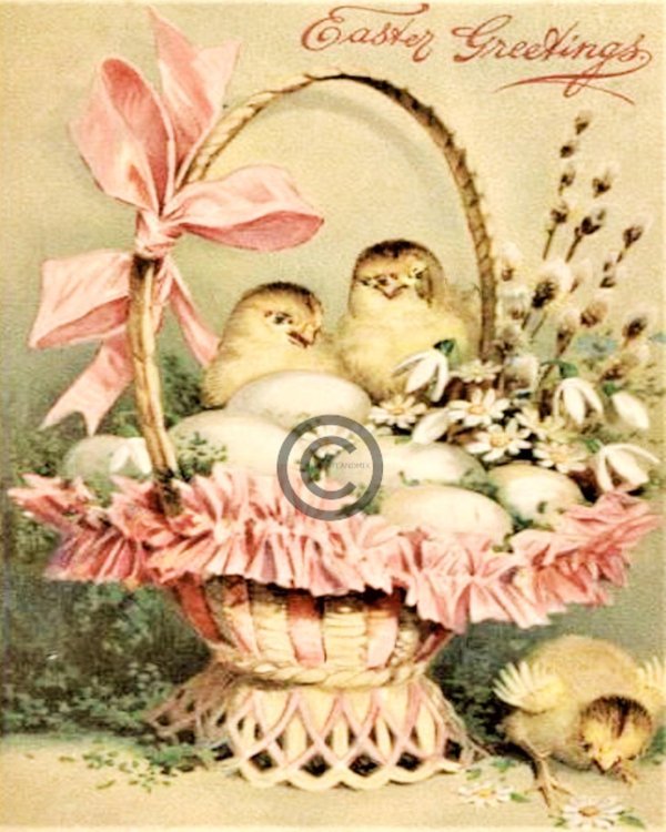 открытка пасхальная