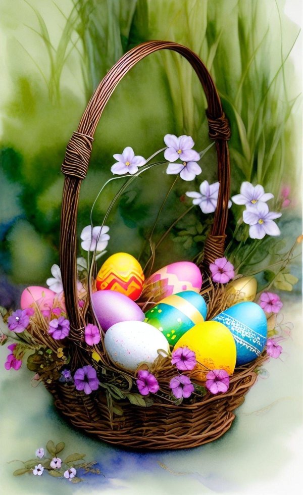 пасхальная открытка