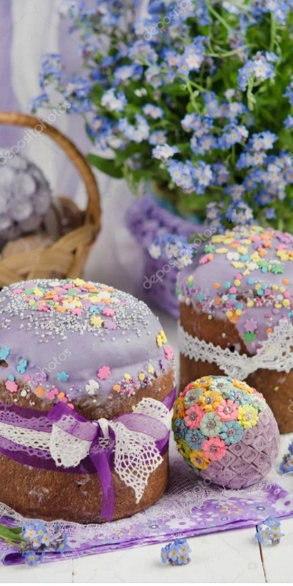 украшение пасхальных куличей