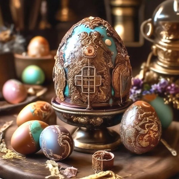 крашеные яйца