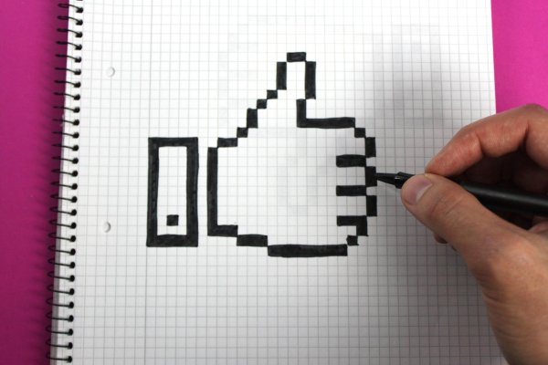 рисунки по клеточкам лайк