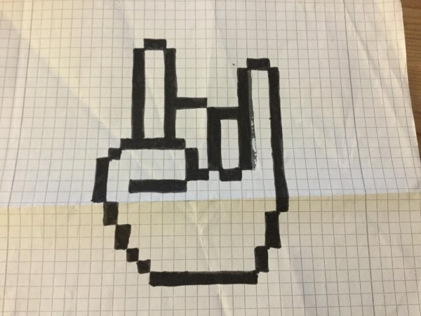 рисунки по клеткам ручкой