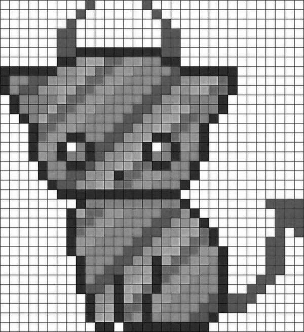 рисунку по клеточкам