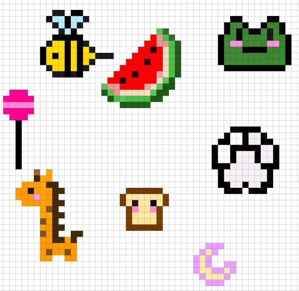 рисунку по клеточкам