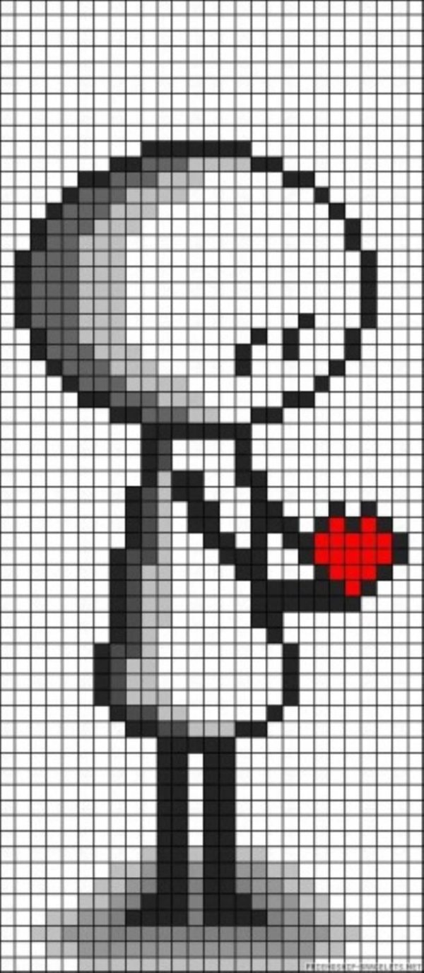 рисунку по клеточкам