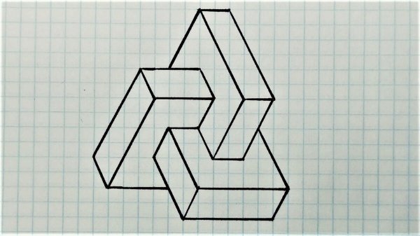 объемные фигуры по клеточкам