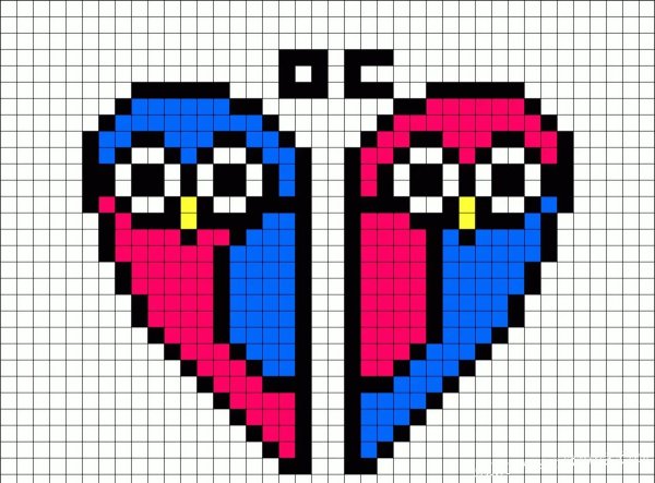 рисунок клеточками