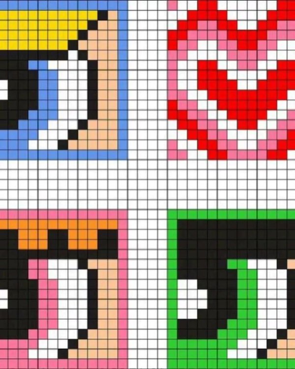 рисунок по клеточкам маленькие