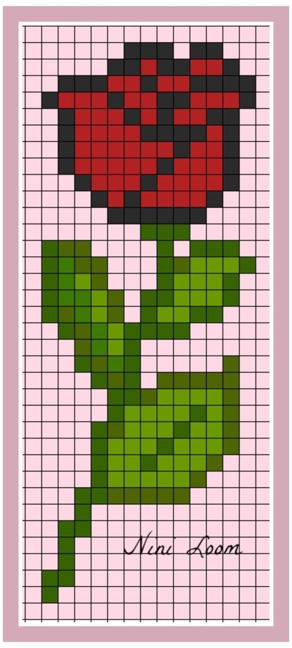 пиксельные розы