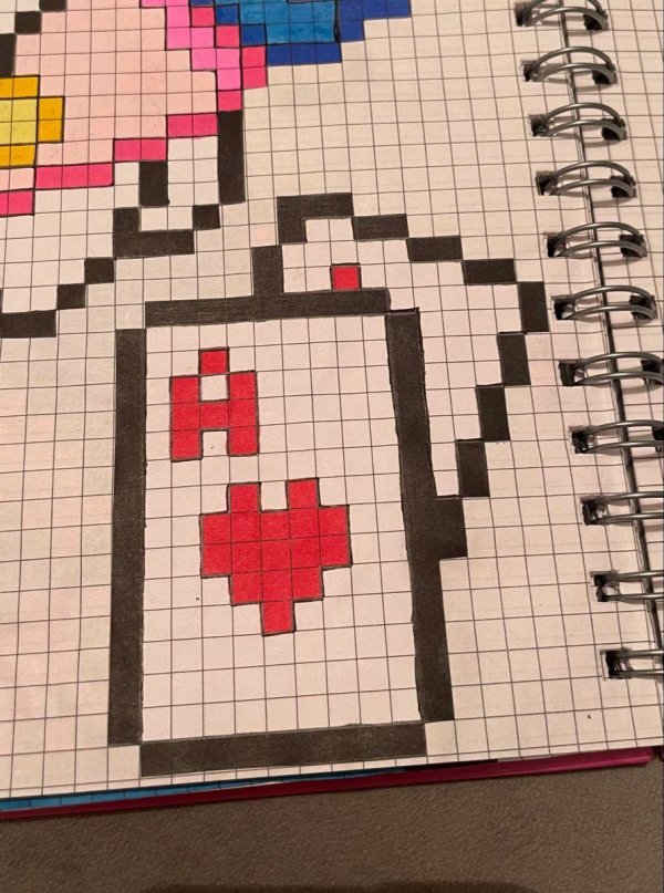 идеи рисунков по клеточкам