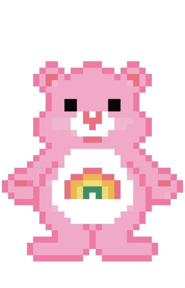 мишка по клеточкам