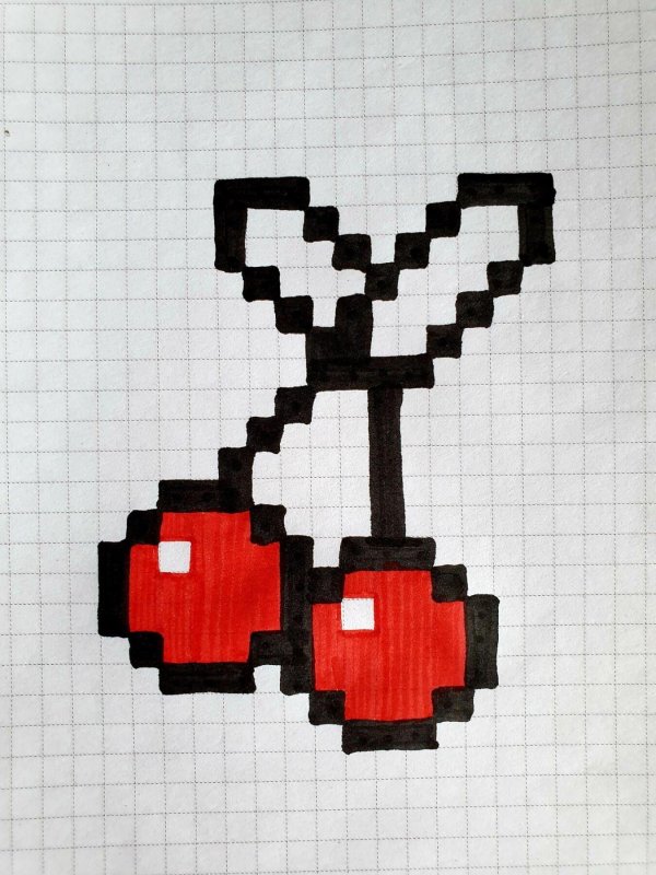 вишня по клеточкам