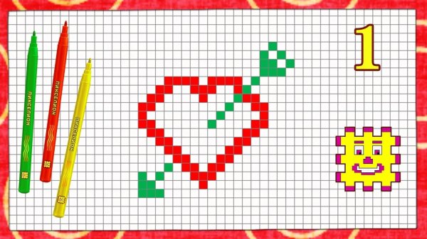 рисунки по клеткам