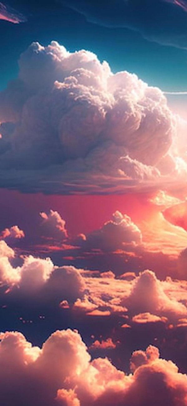 розовое облако