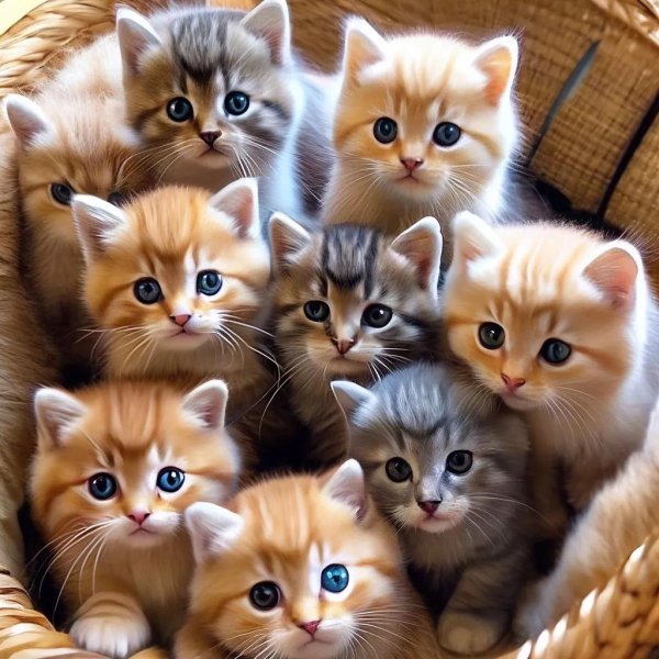 много милых котиков